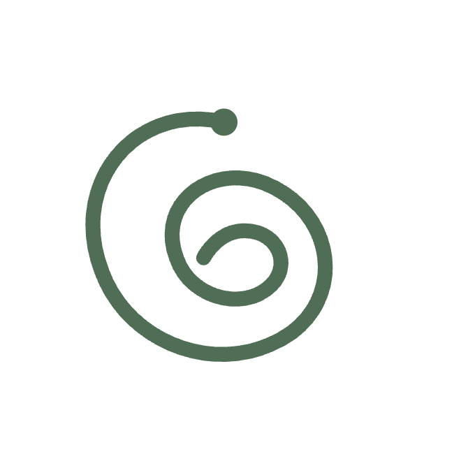 Ícono de una espiral en calma, símbolo de regulación emocional